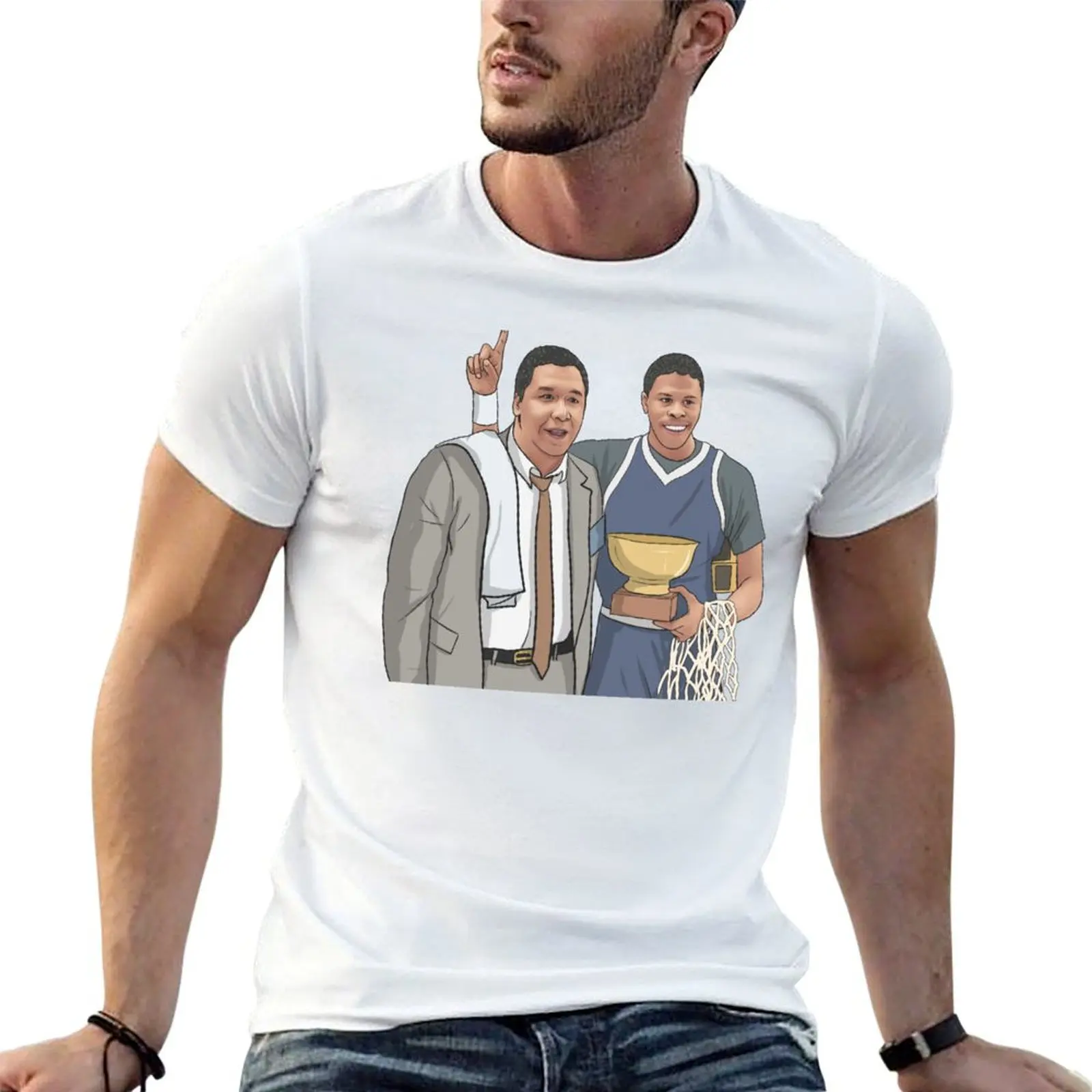 Patrick Ewing y John Thompson - Camiseta Georgetown, camisetas g man para hombre, camisetas para hombre, camiseta suave de algodón