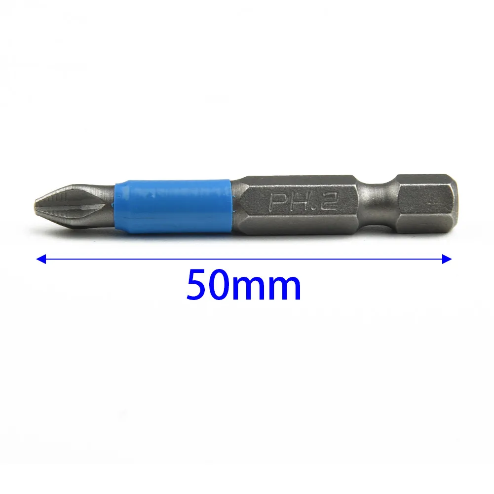 Attacco per punta per cacciavite da 25mm-150mm Testa elettrica Ad alta durezza Magnetico Multifunzionale PH2 Parte Installazione con vite in acciaio