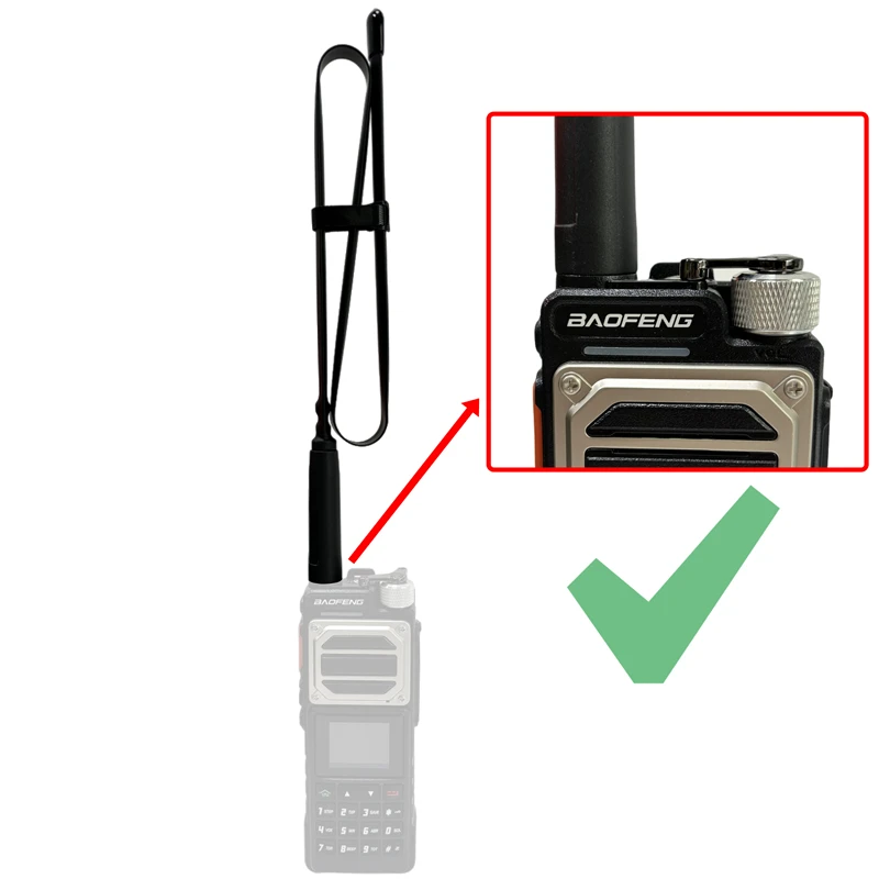 Antenna tattica CS pieghevole Antenna walkie-talkie SMA-femmina di alta qualità per Baofeng UV-5R BF-888S UV-16 Quansheng UV K5 UV K6