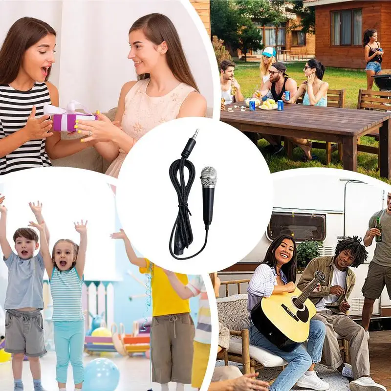 ميكروفون ASMR صغير محمول صوتي لمدونات الفيديو ومكبر صوت للغناء والبودكاست