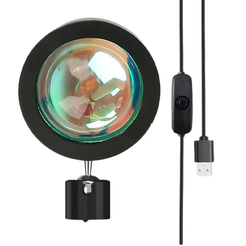 Projection Atmosphere Lamp LED Night Light,USB Projector 360 Degree Rotation Photography Lamps For Home Room Studio