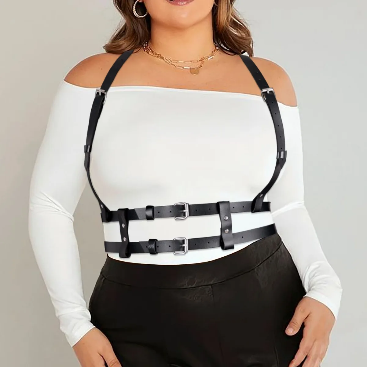 Plus Size Women Vintage Court Style Corset Belt Slimming Wide Elastic Waist Cincher
