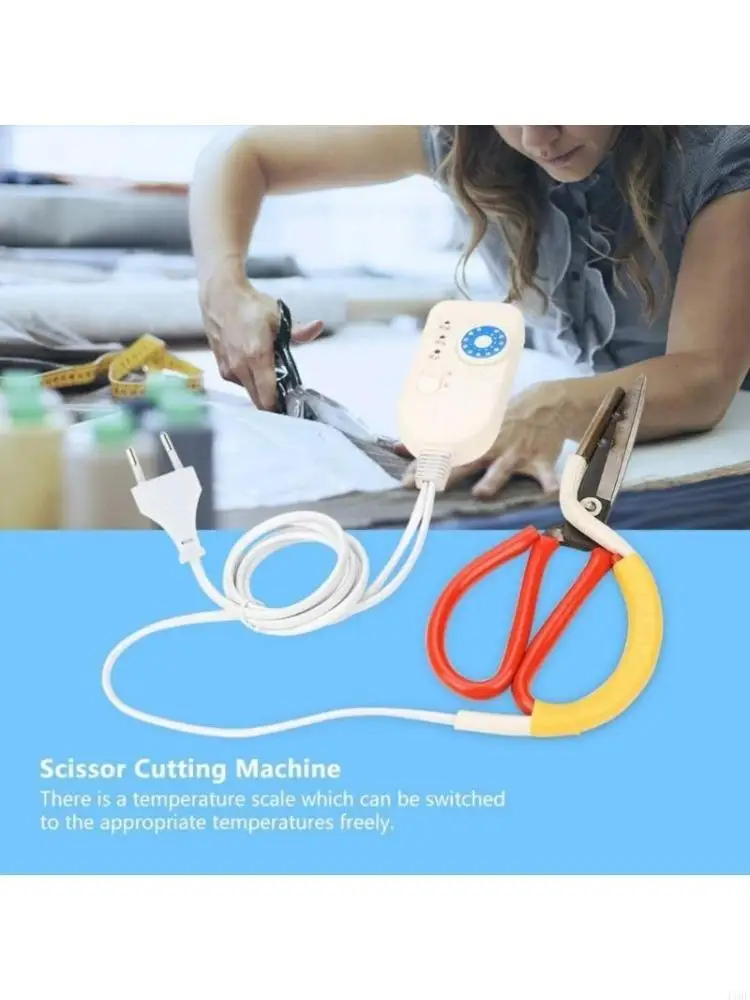 

J1HF Electric Tailor Scissors Electric Heating Dressmaking Scissor Professional Tailoring Scissor for Enhancing Efficiency