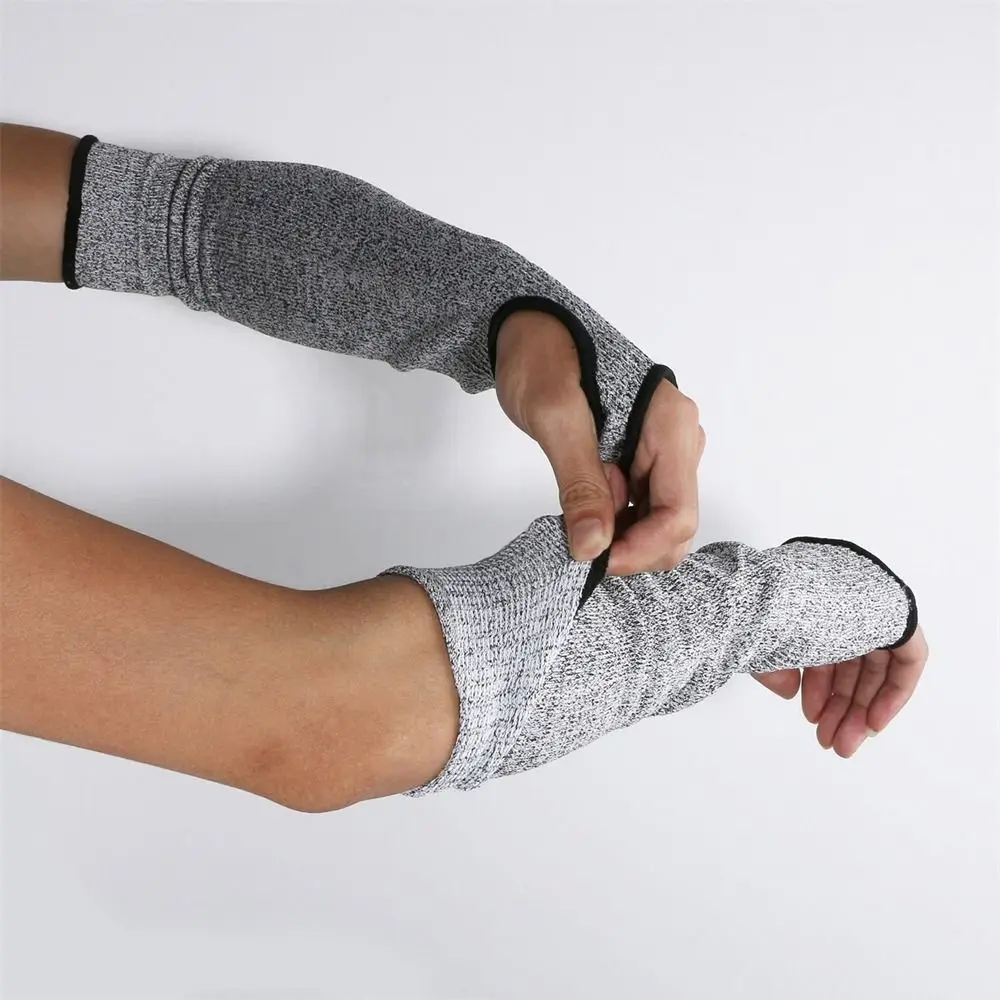1Pc Durable Cut Resistant Anti-cut Gloves Anti-Puncture Level 5 Safety Work Gloves Flexible HPPE Arm Sleeve Cover