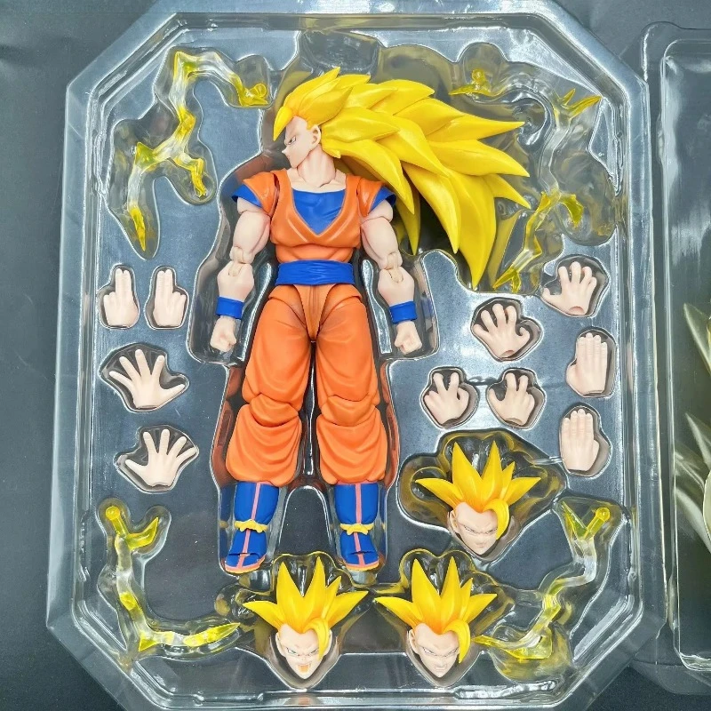 In Stock Demoniacal Fit Dragon Ball SHF DF SHF SSJ3 Golden Storm Son Goku Anime Action Figure Toys Model Gifts Collection