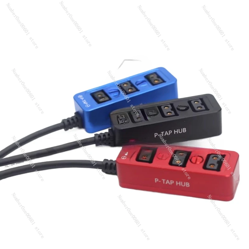 DTAP B Port V Port 1/3 Power Cord Camera DTAP Power Distributor Red Blue Black Metal Shell