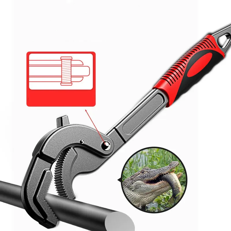 

Professional Pipe Wrench Multi-Function Adjustable Key Spanners Set Universal Hand Tools For Nuts Bolts of Shapes Sizes