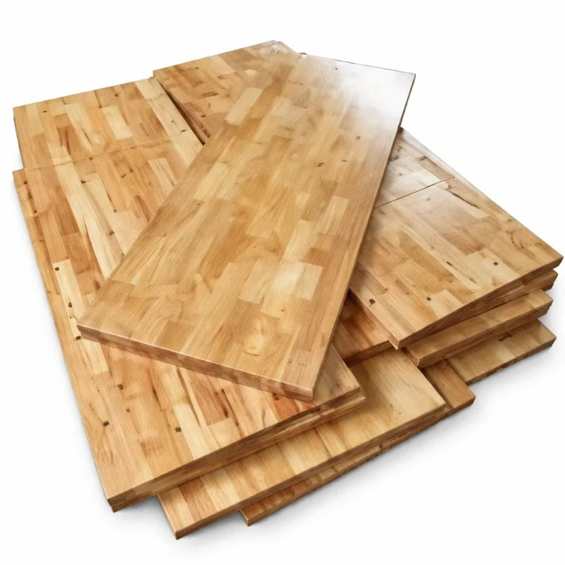Solid wood meat cutting  table size oak kitchen countertop table natural smooth finish