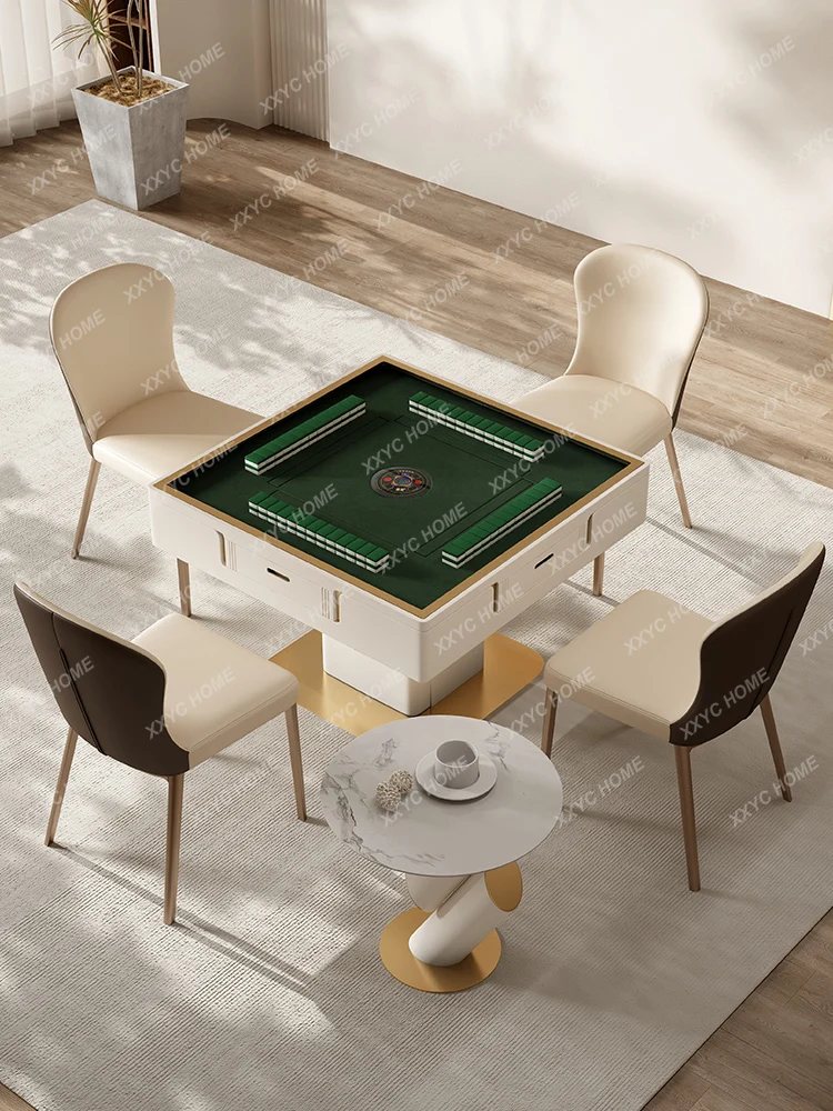 Mahjong Machine Electric Lifting Tea Table Integrated Mahjong Table Multi-Functional Dining Table Dual-Use TV Cabinet Unit