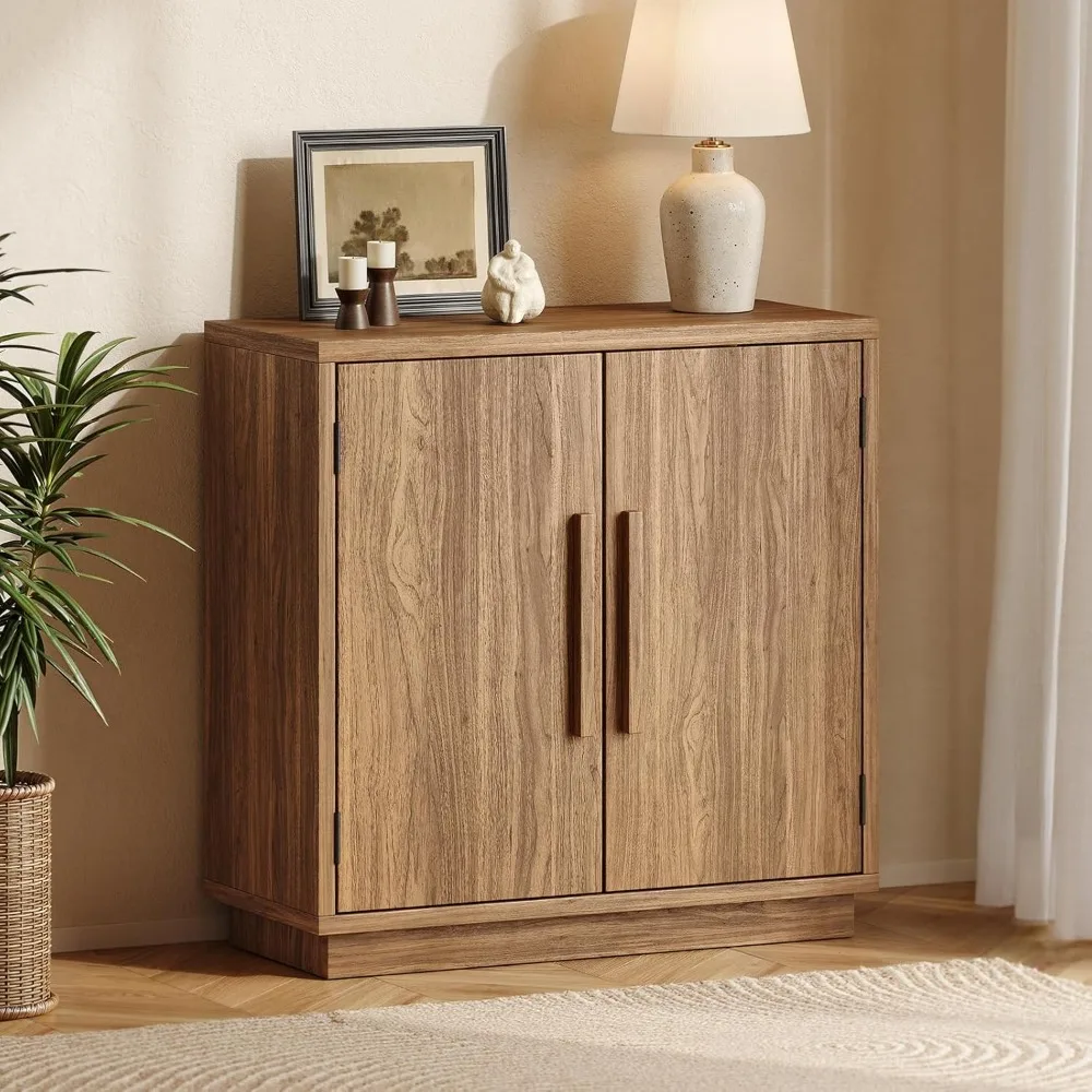

Wood Sideboard Cabinet, Small Sideboard Buffet with Adjustable Shelf, Modular Credenza Accent Storage Console Cabinet.