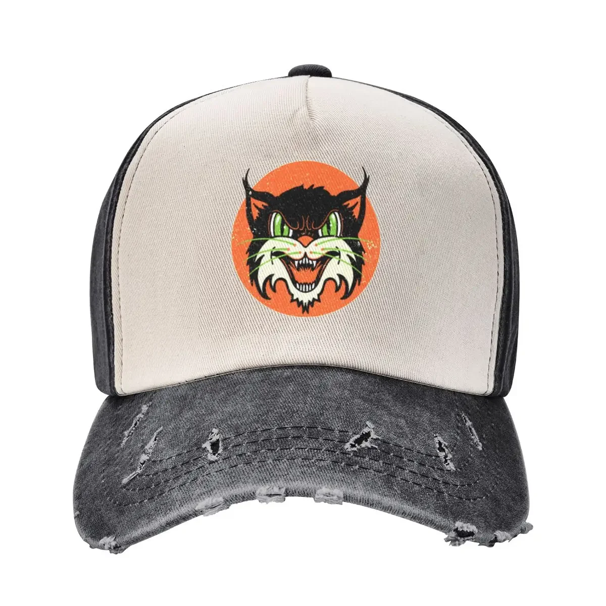 

wild cat rockabilly retro Baseball Cap Sports Cap Anime Hat fishing caps man Sun Hat For Children Ladies Men's