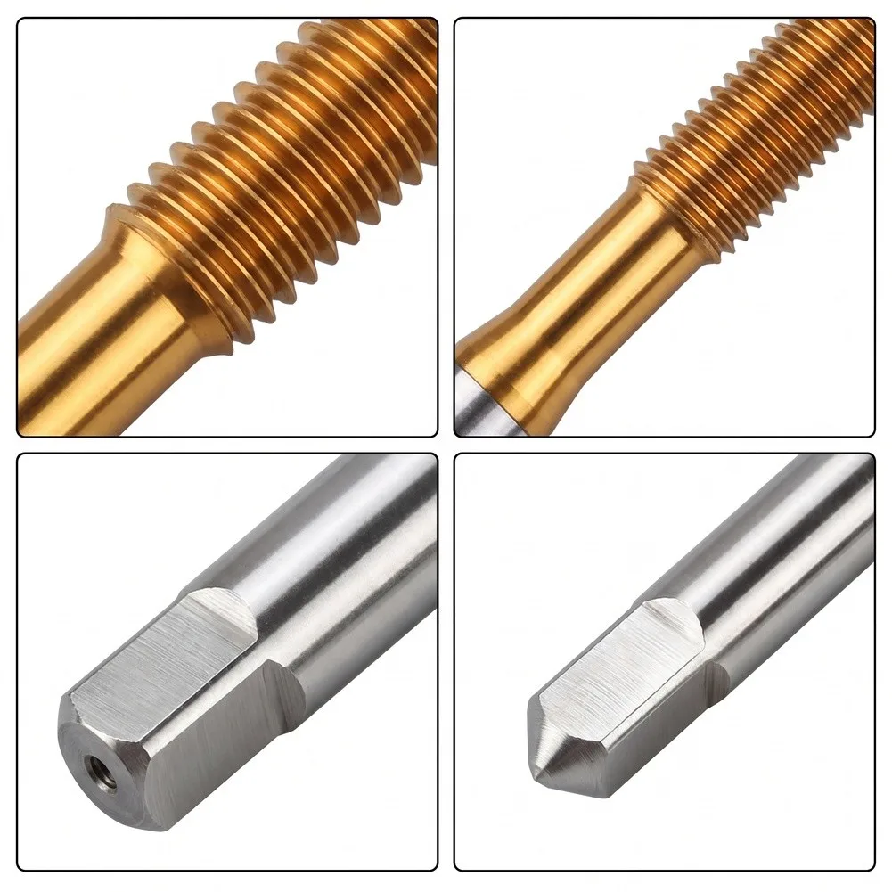 TiN Coated HSS-E Thread Forming Tap M3-M12 For Aluminum Chip-Free Cutting High Precision Metric Die Hand Tool Workshop Equipment