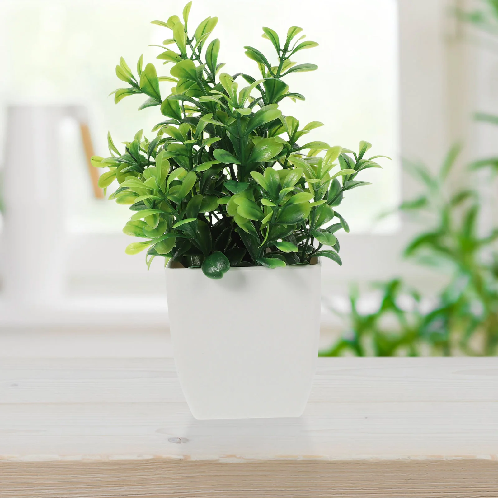 

4 Pcs Artificial Potted Plant Fake Desktop Adornments Plants Bonsai Decor Pots Indoor