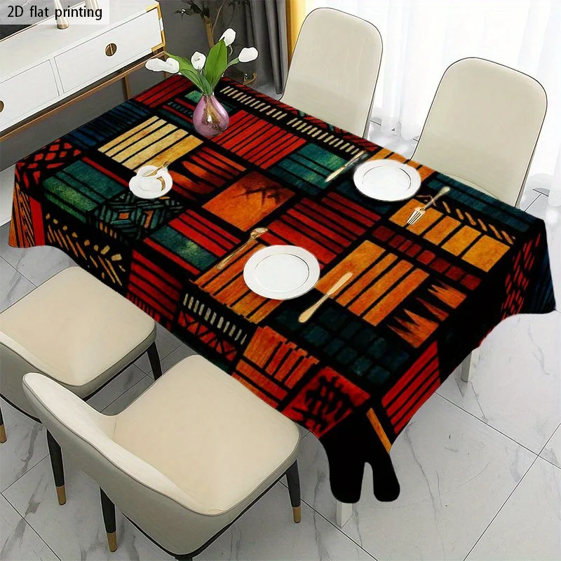 [JIT] 1pc Soft and fashionable 2D flat tablecloth, machine washable and easy to clean.zyc