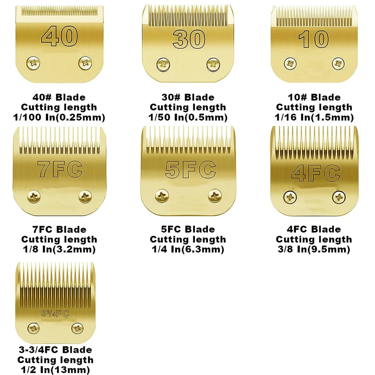 10#15#4F#5F#7F# Detachable Pet Dog Grooming Clipper Carbon Steel Sharp,Compatible with Andis,Oster A5,Wahl KM Series Clippers