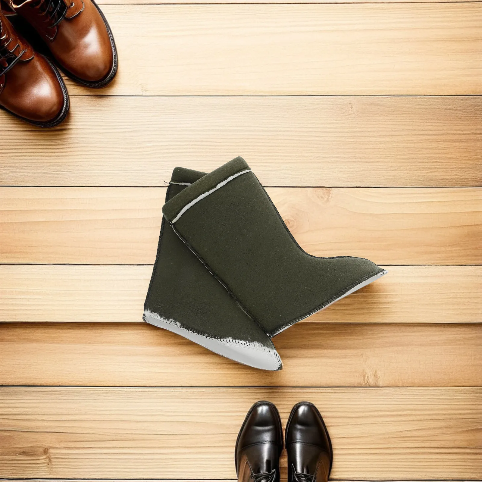 

1 пара утепленных водонепроницаемых стельок для сапог, толстые, теплые, съемные, термоизоляционные, для прогулок, работы на улице, зимы