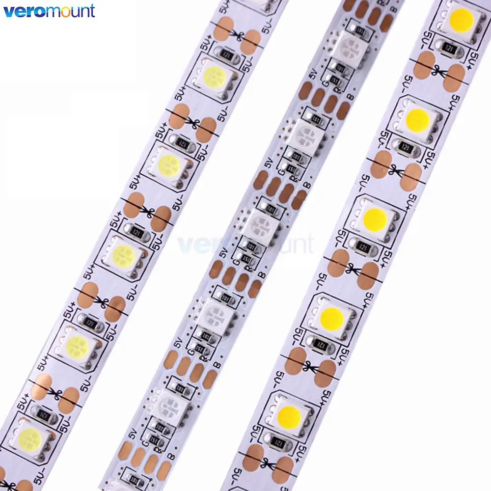 5V 12V 24V LED Light Strip TV Backlight Waterproof SMD 5050 5M Warm White 5 12 24 V Volt RGB LED Strip Light For Room Bedroom