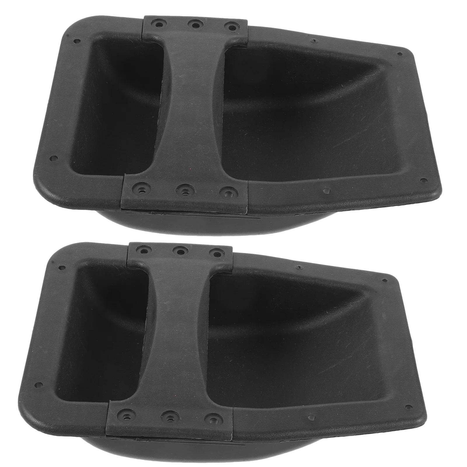 

2 Pcs Sound An Fittings Speaker Supplies Heavy Handles Black Plastic Audio Replacement Speakers