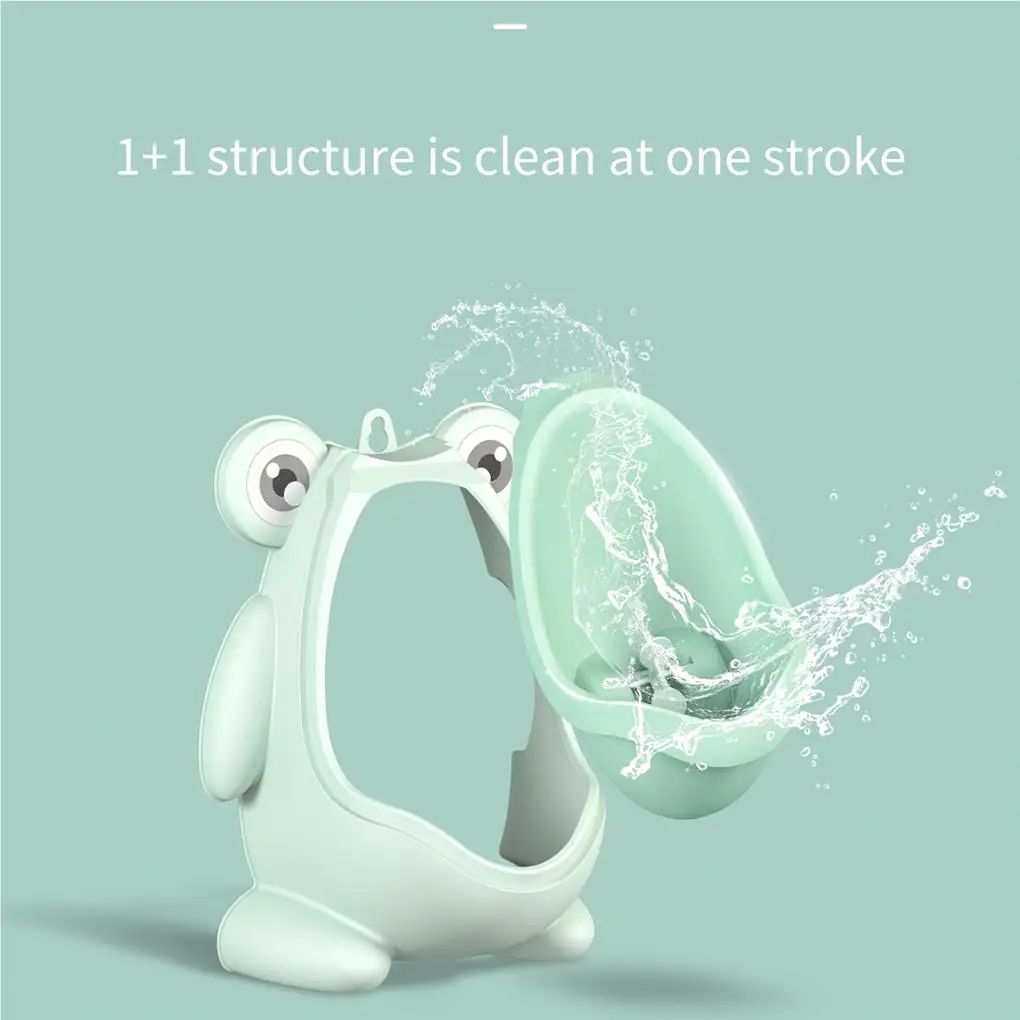 Wall-mounted Children Standing Urinal Stable Toilet Stand Urining Kids Boys Frog Shape Potty for Home Bathroom