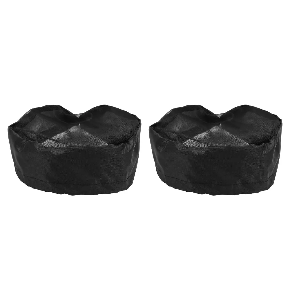 2pcs Waterproof Duct Filter Vent Cover Drawstring Design Elastic Band Grow Tent Vent Cover Mesh Screen Shield
