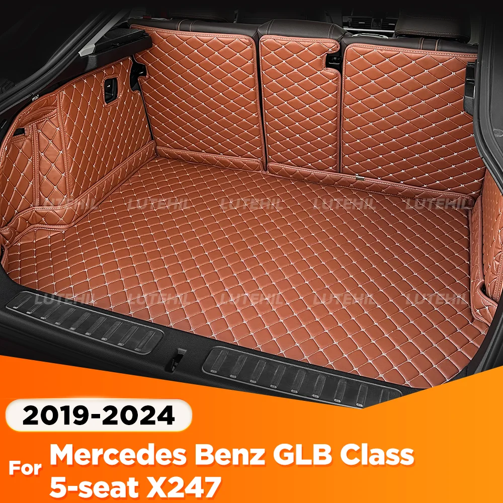

For Mercedes Benz GLB Class 5-seat X247 2019-2024 23 22 21 20 Auto Full Coverage Trunk Mat Car Cargo Liner Interior Accessories