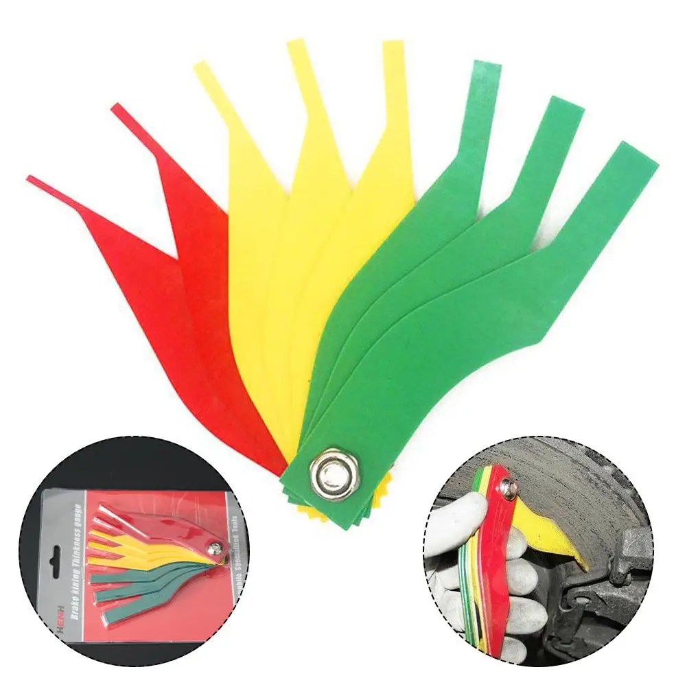 High Performance Brake Pad Scale Thickness Gauge Set Plastic 2mm-12mm Metric Easy To Use Thickness Measure Gauge