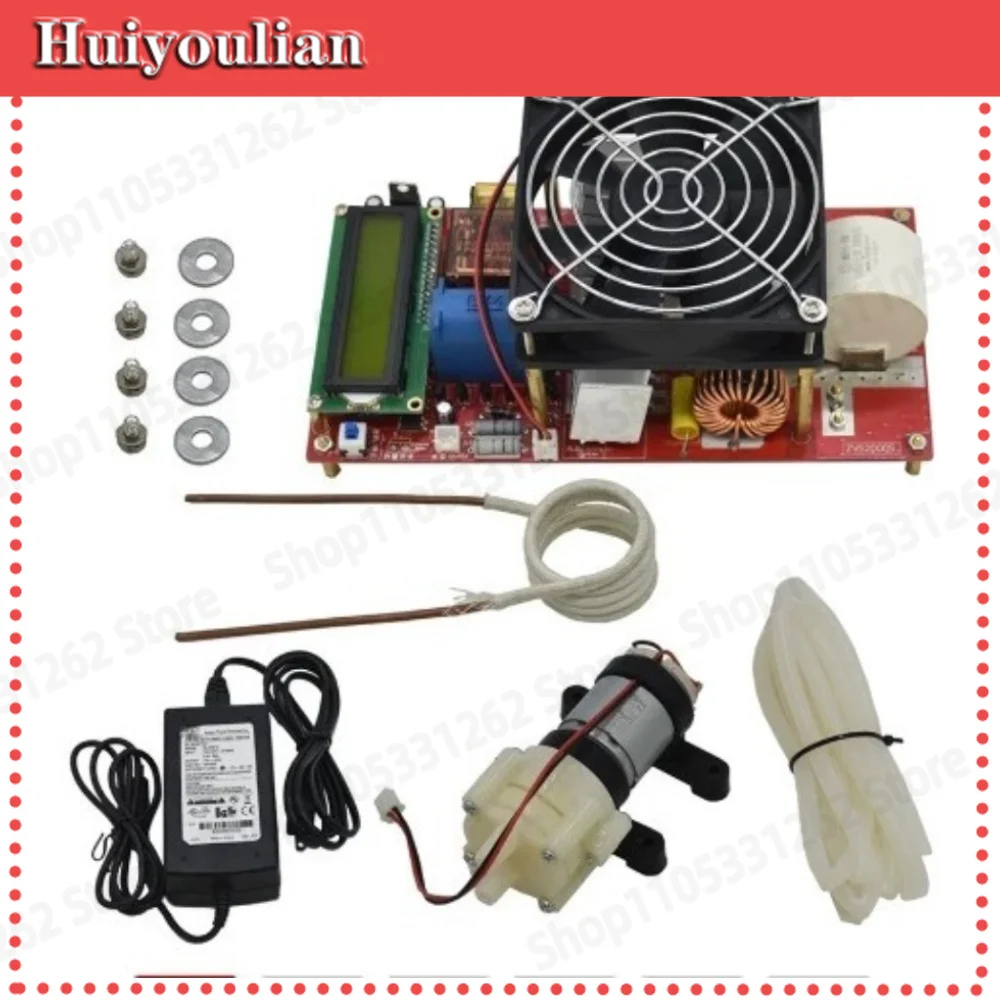 2000W high power ZVS high frequency induction heating machine, quenching, heating, smelting, DC welding machine power supply