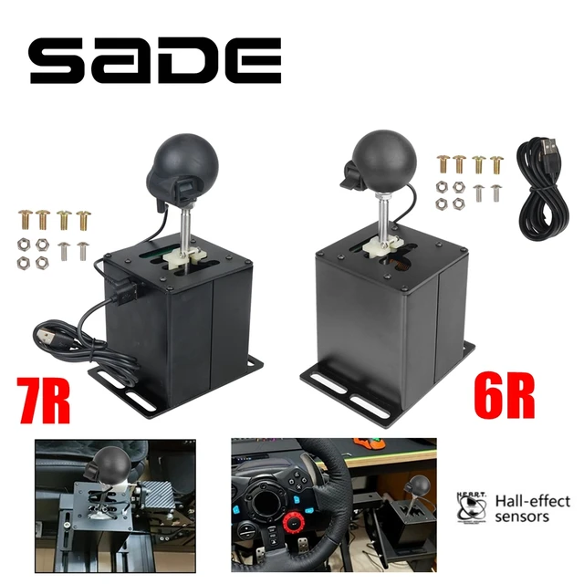Dźwignia zmiany biegów USB do komputera H dla Logitech G29/G25/G27/G920/G923 dla Thrustmaster T300RS/GT dla ETS2 symulacji symulacji gra wyścigowa