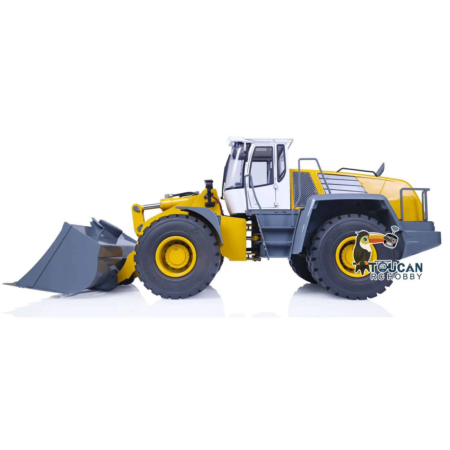 1/14 580 Metal RC Hydraulic Wheeled Loader Remote Control Construction Vehicles Sound Light Earth Mover Boys Toys TH22652