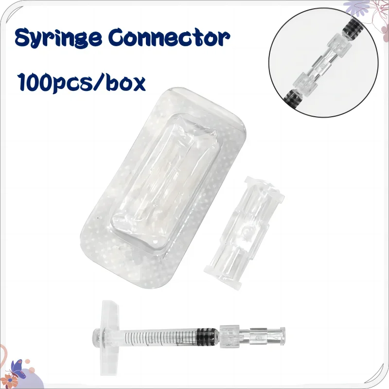 Luer Syringe Connector Leak Proof Medical Female to Female Adapter Coupler 10-200pcs Disposable Sterile Luer Lock