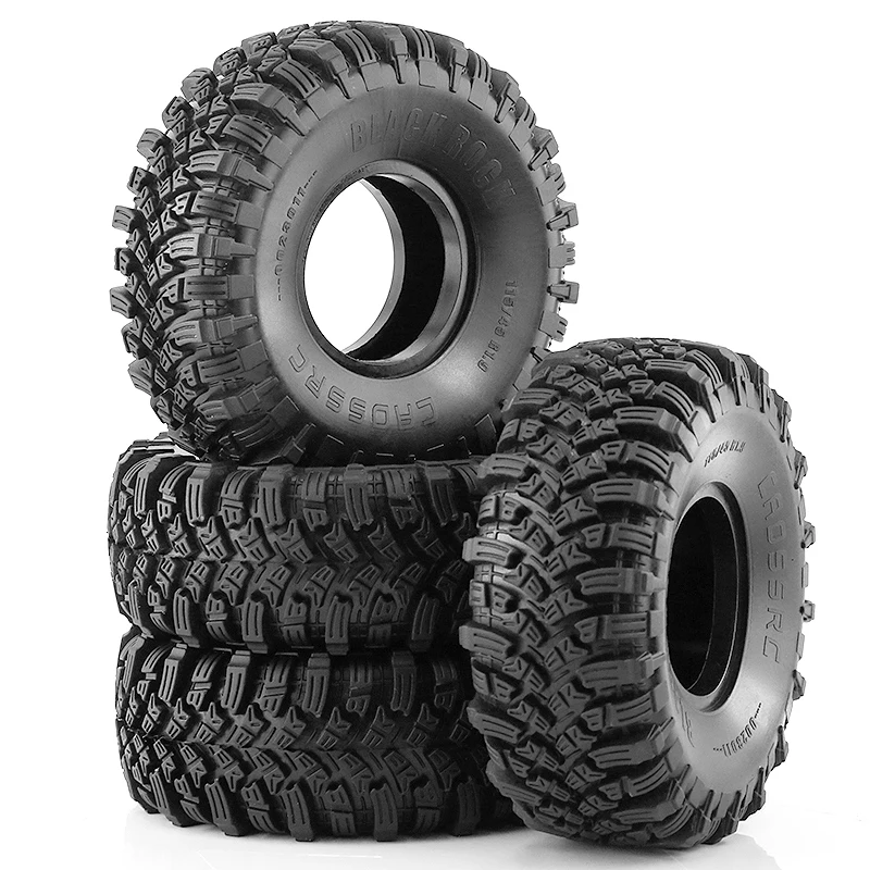 4PCS 1.9''/2.2'' Rubber Crawler Tires for 1/10 TRX4 TRX6 Axial SCX10 I II III 90046 AXI03007 Redcat GEN7 GEN8 RC4WD D90 image 3