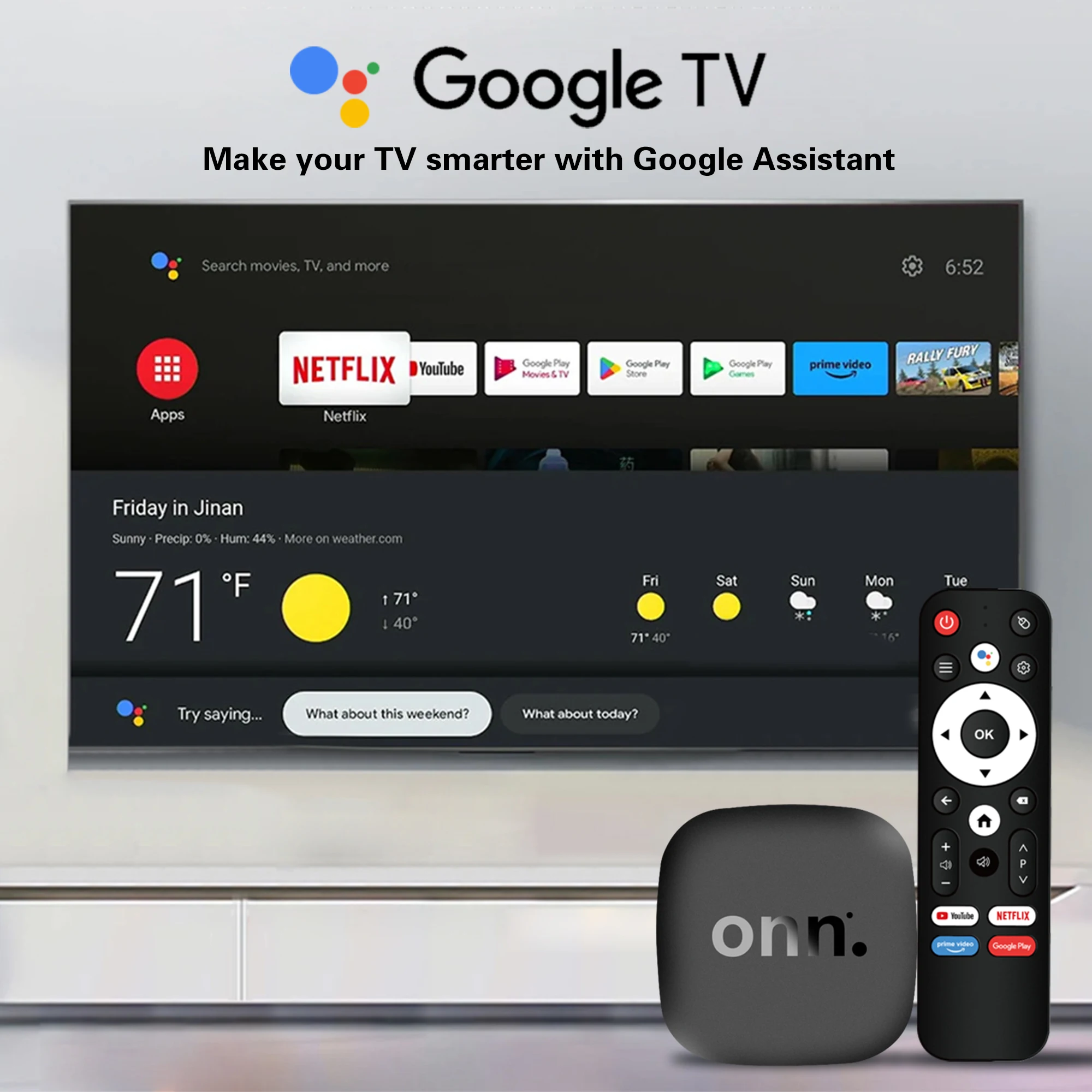 ONN STB Dream Quad Core STB 4K - Home Cinema Google ulasan dan harga