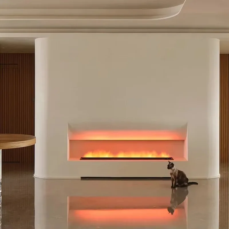 【Best-selling】Hot Sale Multicolor 3D Atomizing Fireplace Home Fireplace Decoration Steam Humidifier Simulation Flame Embedded Fi