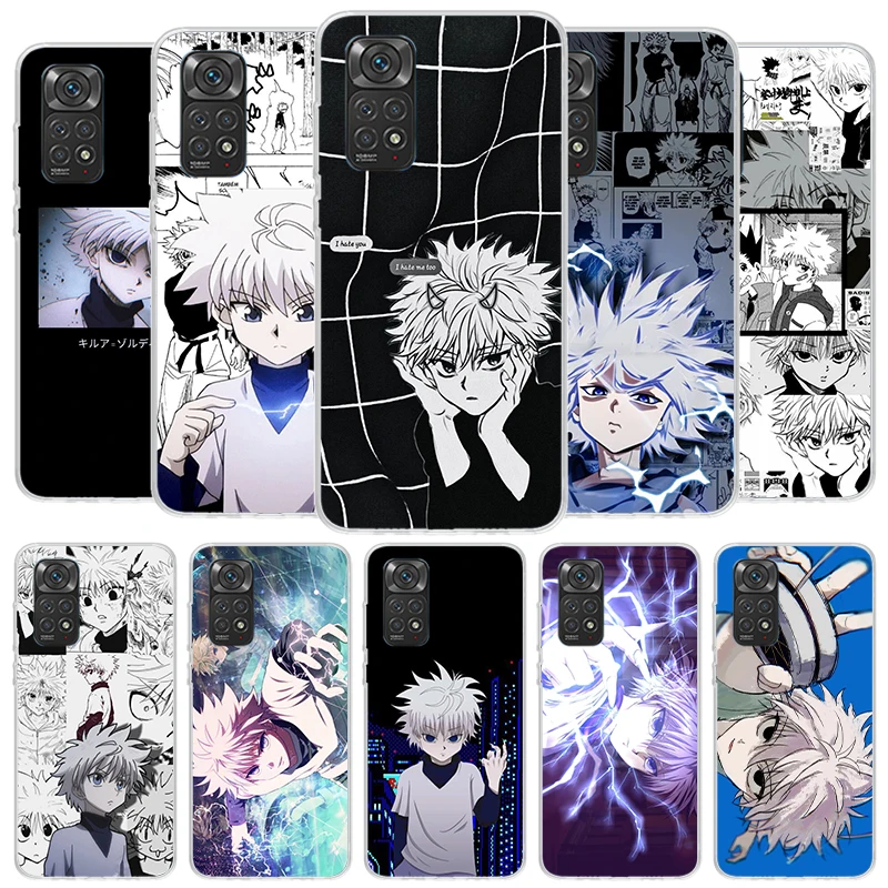 Killua Hunter X Cover Phone Case For Xiaomi Redmi Note 13 12 11 10 Pro Plus 12S 11S 11T 11E 10S 9 9S 8 8T 7 Soft Fundas Shell