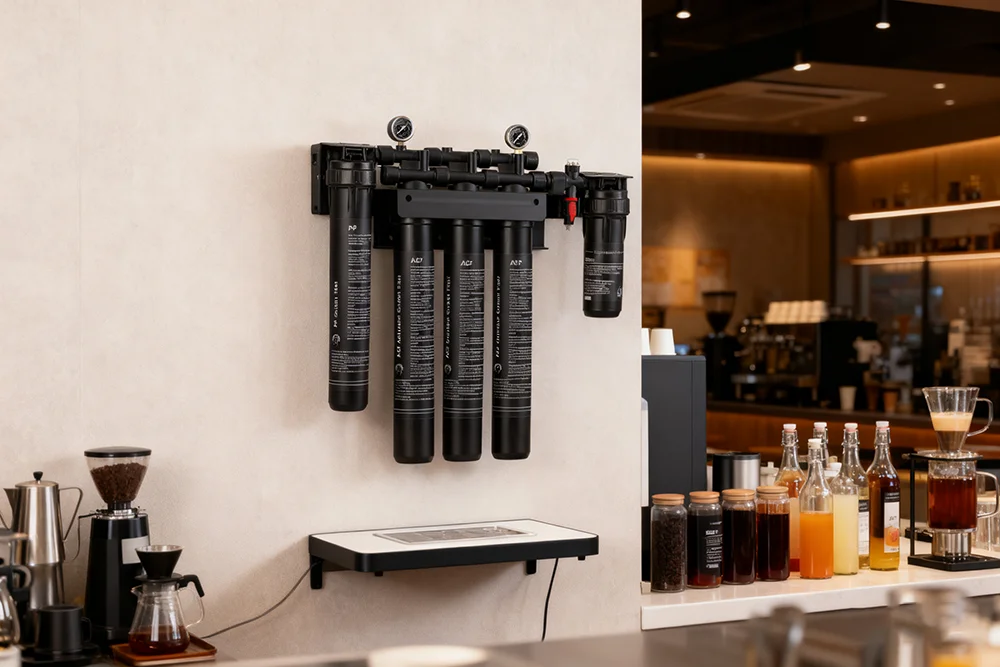Ice Machine Coffee Machine Filter Water Purifier 5 Levels Commercial High Flow Activated Carbon 24-30LPM Anti-scaling Purifier