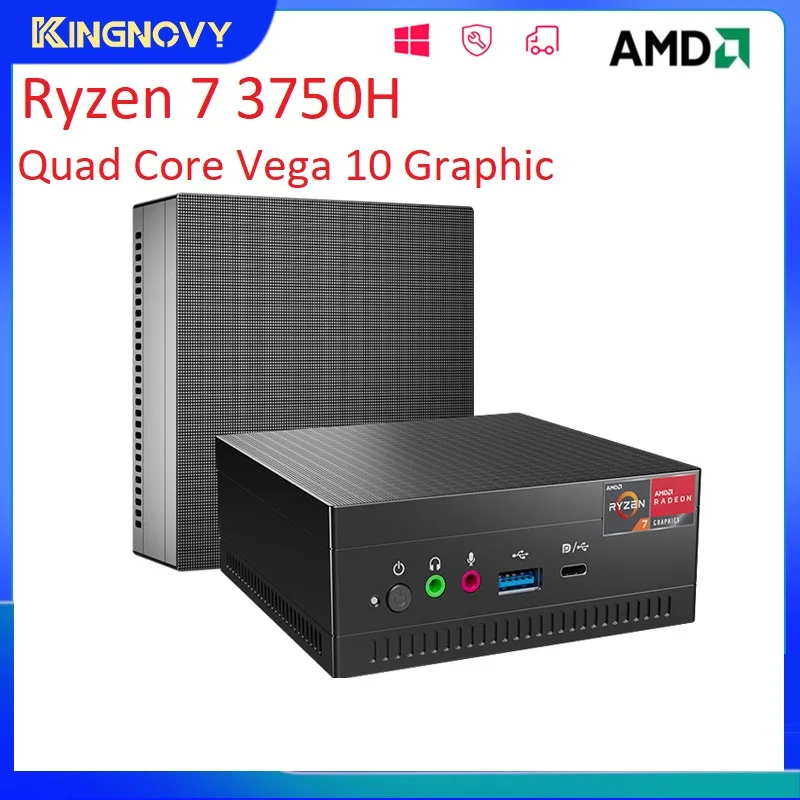 Cheap AMD Mini PC Ryzen 7 3750H 3150U Vega 10 Graphic 2*DDR4 M.2 NVME Windows 11 Gaming mini Computer 4K Desktop HDMI2.0 DP WiFi