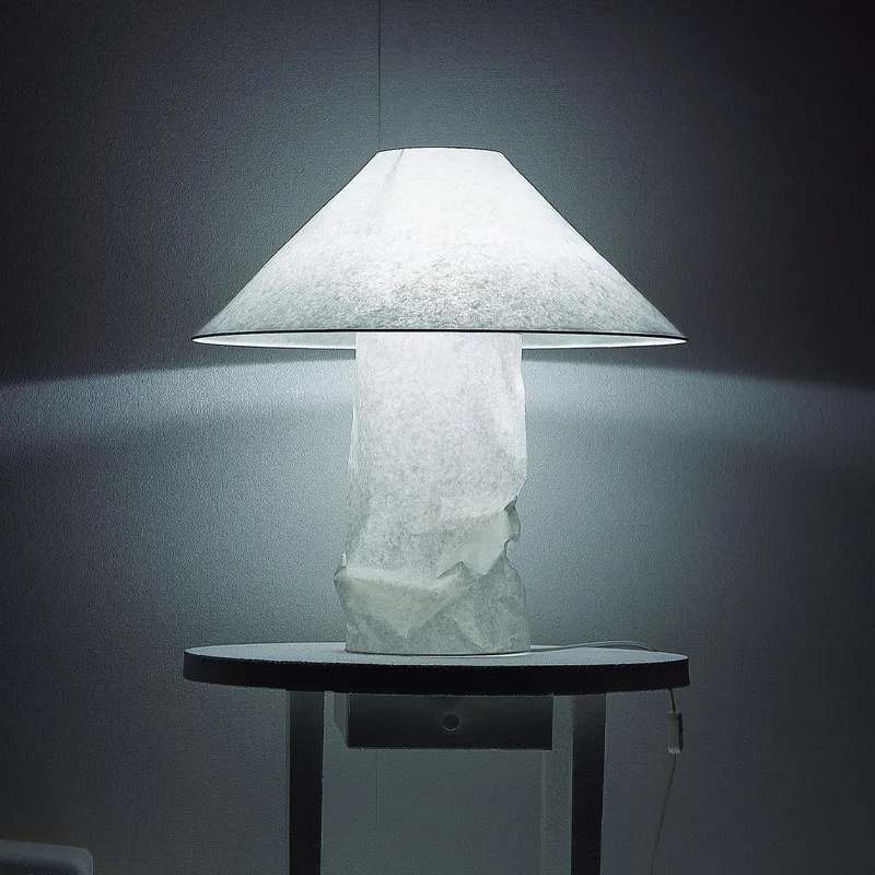 Nordic-style Minimalist Mid-century-inspired Table Floor Lamps LED Paper Shade for Bedrooms Living Rooms Hotels-serene Ambient