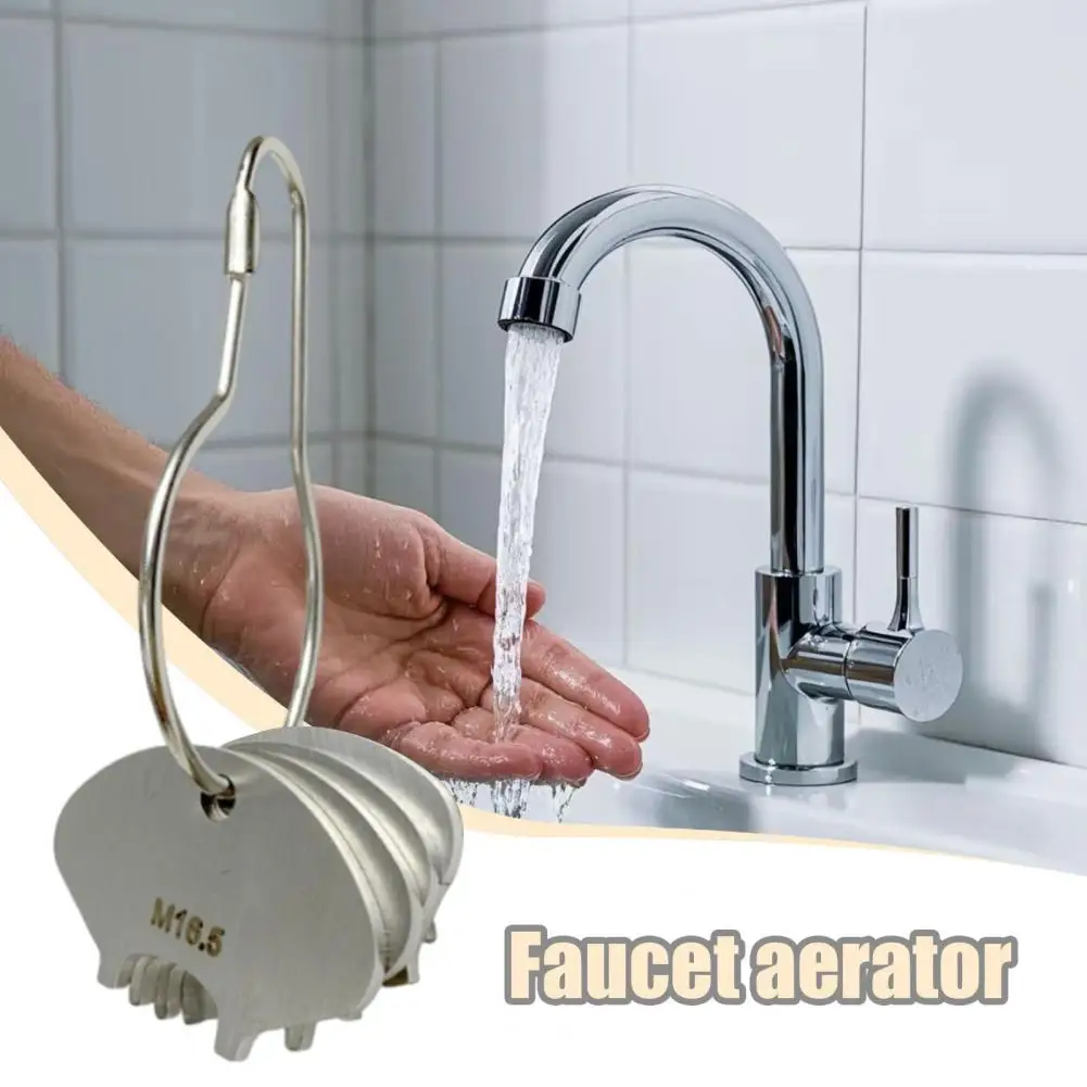 4Pcs Faucet Aerator Key M16.5/18.5/21.5/24 K 4 Sizes Kitchen Faucet Aerator Key Universal Plug-in Aerator Removal Wrench Tools