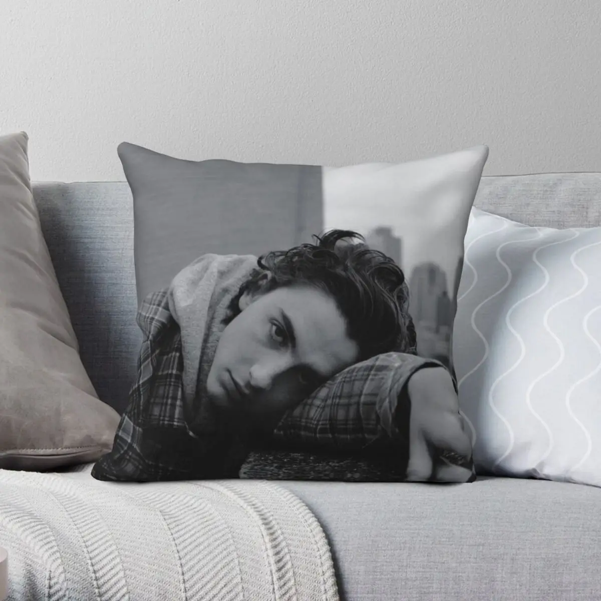 Timothee Chalamet Elio Perlman Square Pillowcase Polyester Linen Velvet Creative Decorative Throw Pillow Case Home Cushion Cover