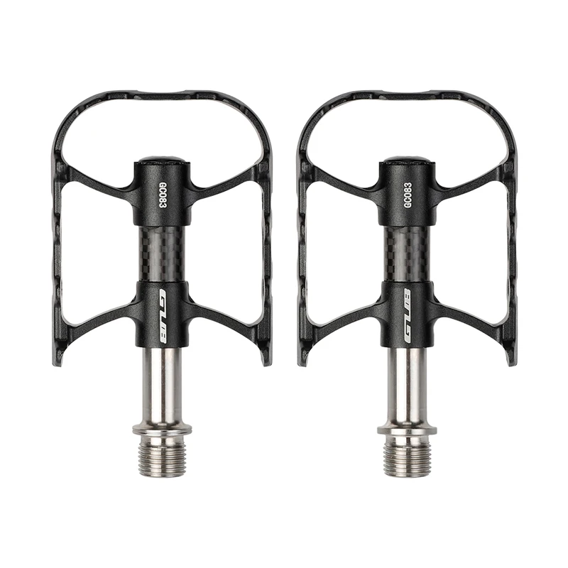 AliExpress NONE GUB GC083 Bicycle Ultra-light Double Bearing Aluminum Alloy Pedal MTB/Road/Folding Bike Titanium Axle Pedals Lightweight Pedals