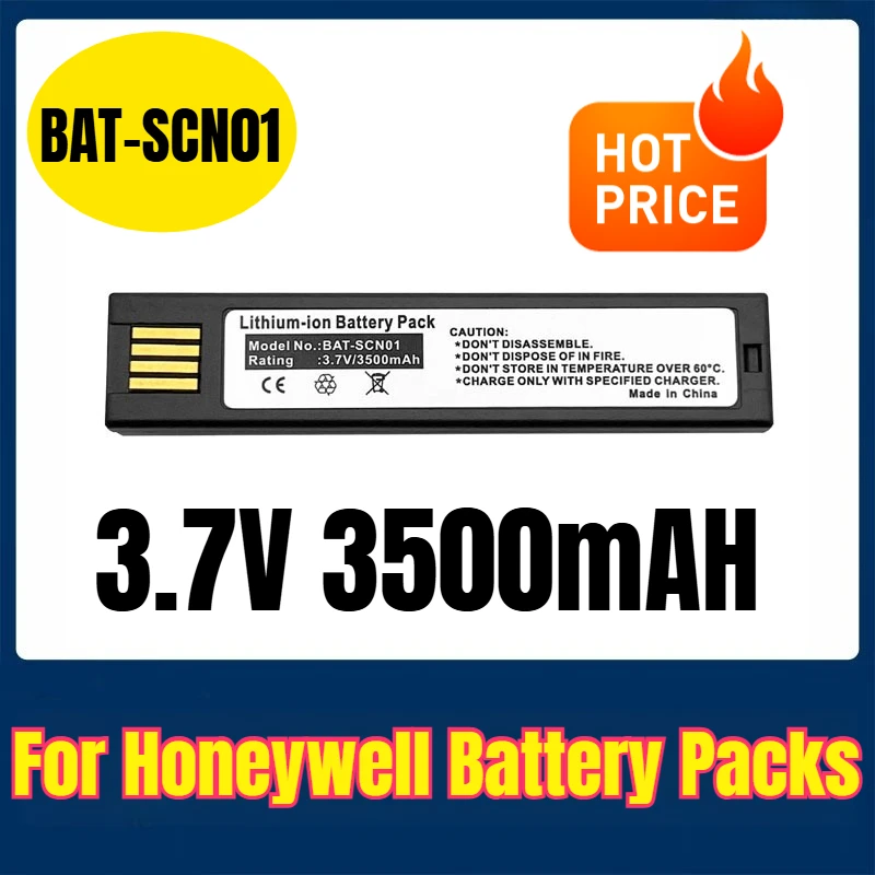 

BAT-SCN01 3.7V 3500mAH for Honeywell Battery Packs