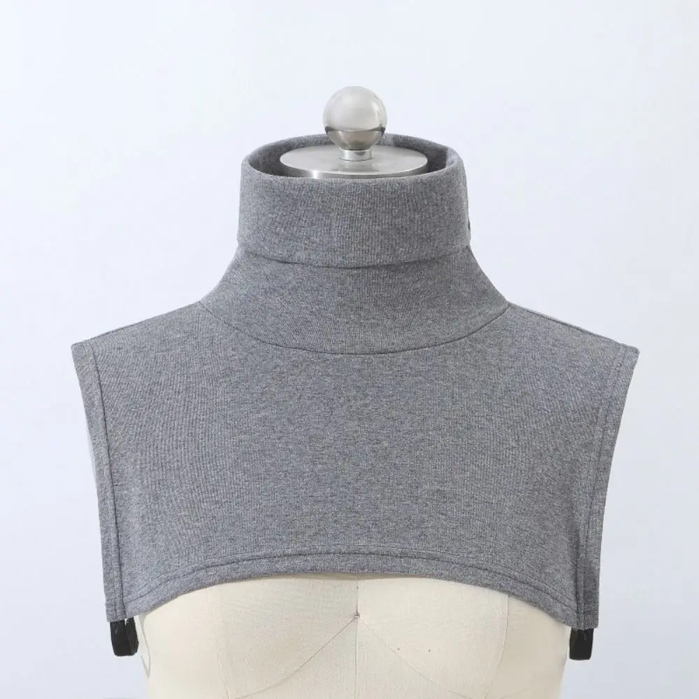 Solid Color Turtleneck Fake Collar Extensions Detachable Collar Half Top Blouse Neck Warmer Fake High Collar