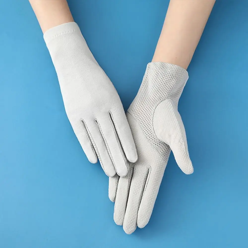 Gants fins en coton pour femmes, écran tactile, équitation en plein air, conduite, protection solaire, respirants, coordonnants, protection UV