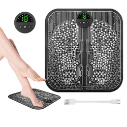 Rechargeable Electric Foot Massager Pad EMS Muscle Stimulation Foot Relaxation Massager Portable Feet Acupoints Massage Mat