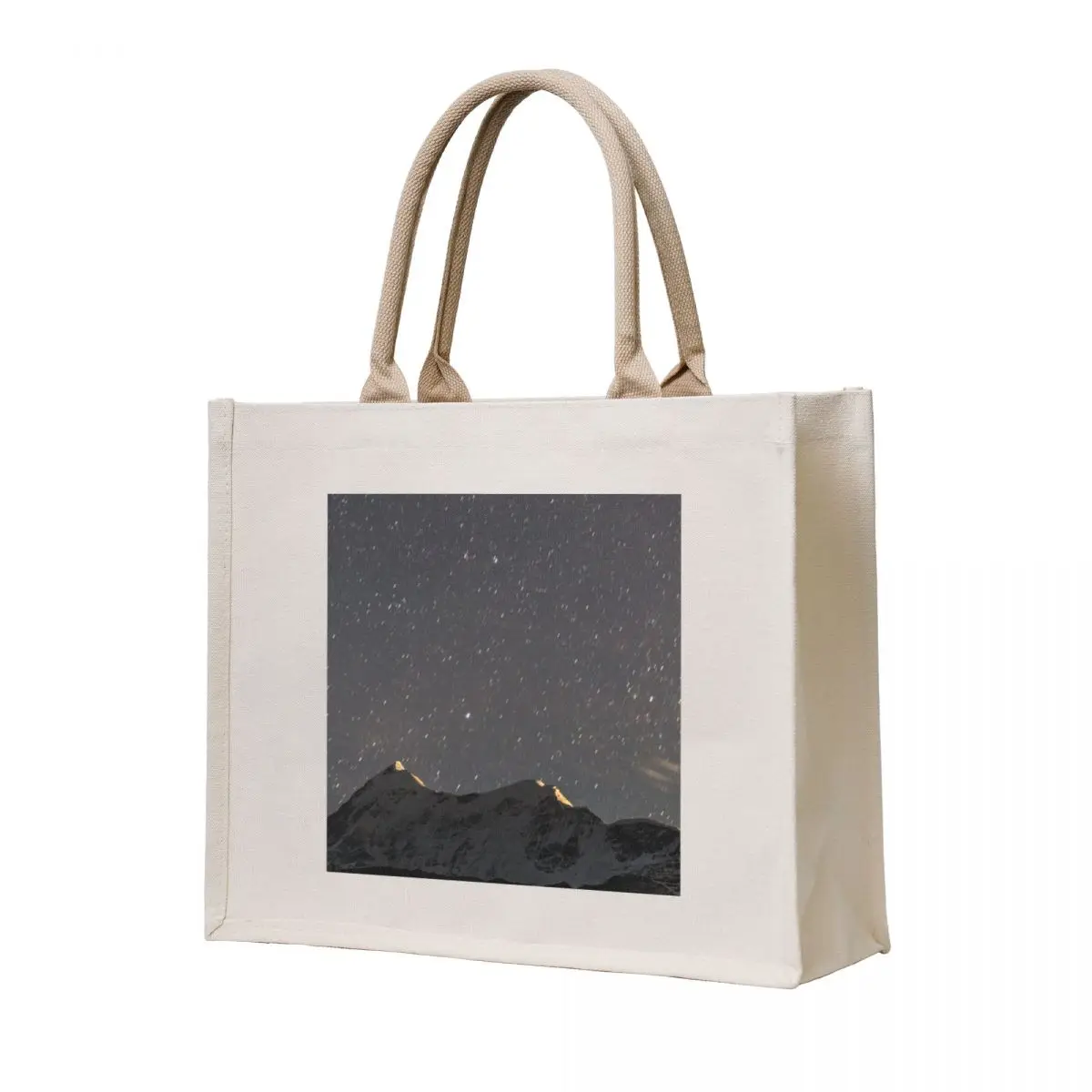 

trishul star trails from bedni bugyal, the himalayas, india Tote Bag custom tote bag bags for women canvas tote