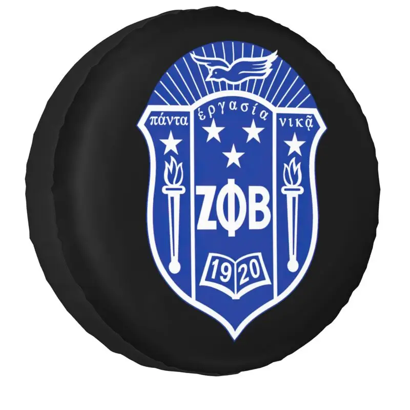 Zeta Phi Beta Spare Wheel Cover for Jeep Hummer 4WD Trailer Custom African American Tire Protector 14