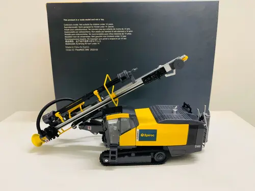 ¡Raro! Epiroc-plataforma de perforación de roca FlexiROC D60, escala 1:50, modelo fundido a presión, nueva caja