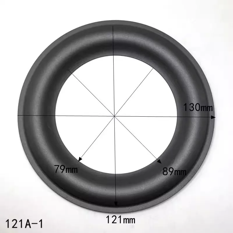 2 قطعة 5 بوصة المتكلم المطاط حافة مكبر الصوت إصلاح للطي حافة مضخم الصوت الدائري DIY بها بنفسك إصلاح الملحقات المتكلم تعليق