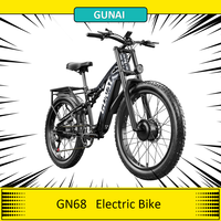 GUNAI GN68 Electric Bike, 2*1000 Powerful Motor, 48V 17.5Ah Battery, 26*3.0\