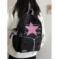 Y2K School Backpacks Teenager Girls Large Capacity Cute College Student Schoolbags Lightweight Women Casual Travel Shoulder Bags